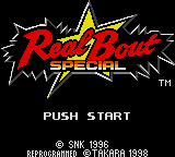 Real Bout Special Title Screen